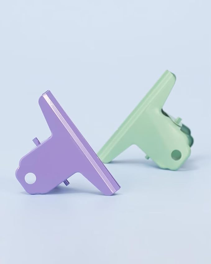 2PCS Extra Large Binder Clips Metal Bulldog Clips Large Paper Clamps Holder - Image 8