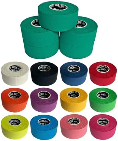 Ringside 1” Athletic Trainers Tape, 5 Rolls, Adhesive Cotton, Bright Green by Ringside