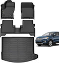 Wailtnb-Car Floor Mats & Cargo Liner Custom for 2013-2019 Ford Escape Waterproof Non-Slip Durable All Weather Floor Liner 1st&2nd Row Full Set Ford Escape Accessories Black by Wailtnb