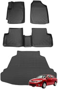 Joruoo-Floor Mats & Cargo Liner for 2003-2008 Toyota Corolla, All-Weather Heavy Duty TPE Floor Liners Full Coverage Automotive for Toyota Corolla Accessories by JORUOOServeyouwellalltheway