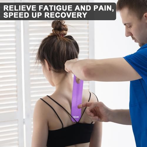 CKeep Kinesiology Tape precut Strips, 40 Count Elastic k Tape, Purple - Image 6