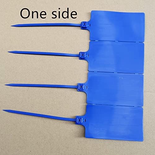 Plastic Seals Shipping Tags Logistics Use Big Sign Tie Large Label Tie, 255mm Total Length, Package of 100pcs (Navy Blue) - Image 3