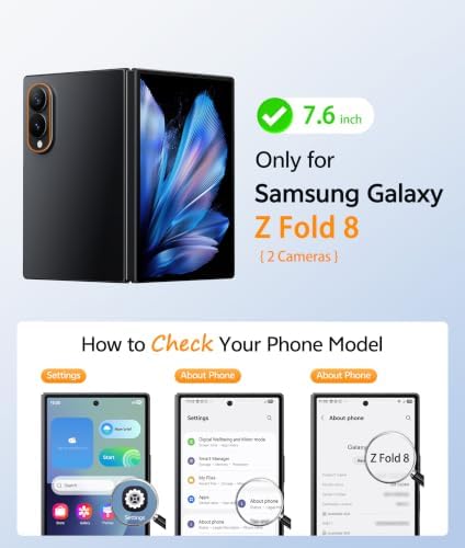 FNTCASE for Samsung Galaxy Z Fold 8 Case, Fit for Magsafe, Hinge Protection - Image 2