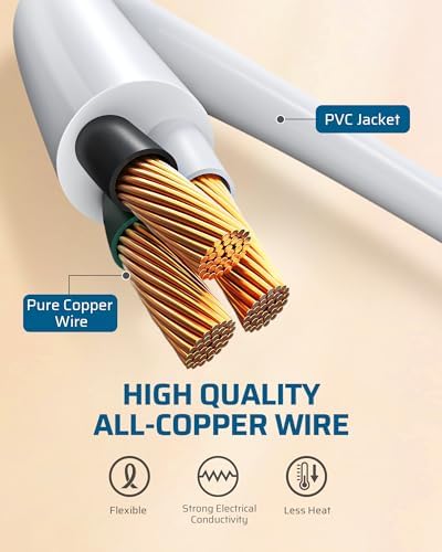 DEWENWILS 2FT Extension Cord,16/3 SJTW, 13A, ETL Listed, Black, 3 Pack - Image 7
