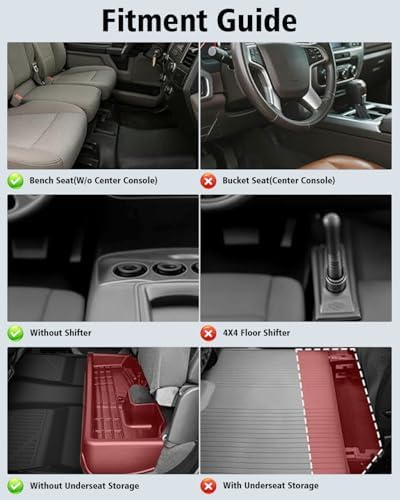 Floor Mats 2007-2013 for Chevy Silverado & GMC Sierra 1500 Crewcab - Image 5