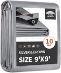 RAINDEWAY 9x9 Feet Tarps Heavy Duty Waterproof,10Mil Multipurpose Tarp by RAINDEWAY