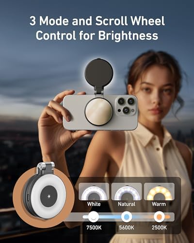 TELESIN C03 Strong Magnetic Phone Selfie Light for iPhone Magsafe - Image 2