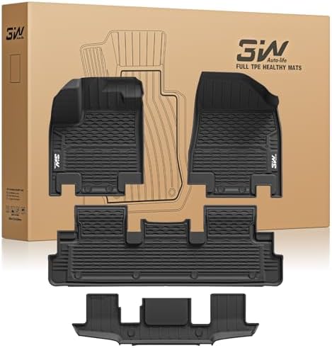 3W Floor Mats Set for Nissan Pathfinder 7seats & Infiniti QX60 6seats by 3W