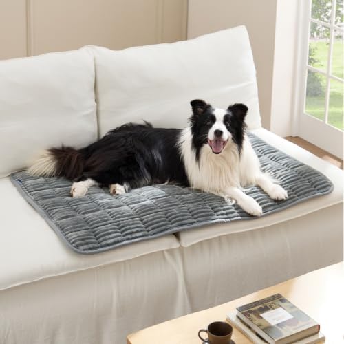 Bedsure ComfyFleece™ Washable Dog Crate Pad,Soft Extra Large Pet Mat,47" by BEDSURE