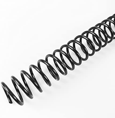 Binditek Plastic Spiral Binding Coils, 14 mm, 4:1 Pitch, Black, 50 Pack by Binditek