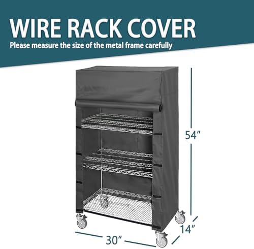 Waterproof Shelving Cover, Fits 30" W x 14" D x 54" H Storage Rack - Image 3