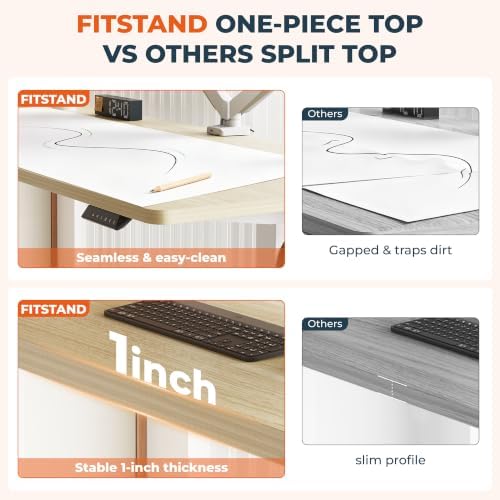 48x 30x 1''One-piece Standing Desk Stand Up Adjustable Desk - Image 5