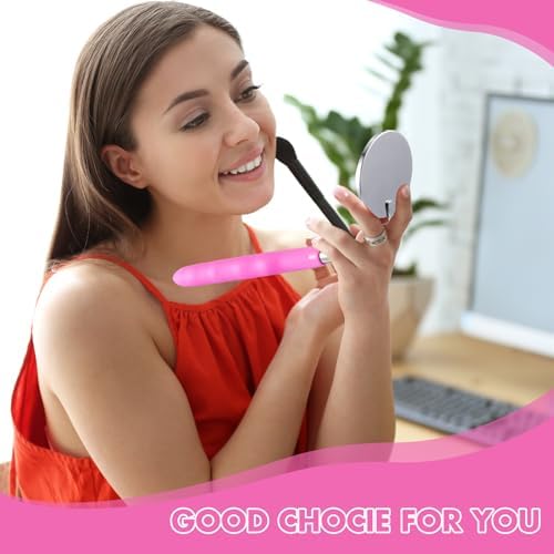 Copkim Telescoping Inspection Mirror for Mechanics,Pink,Round - Image 5