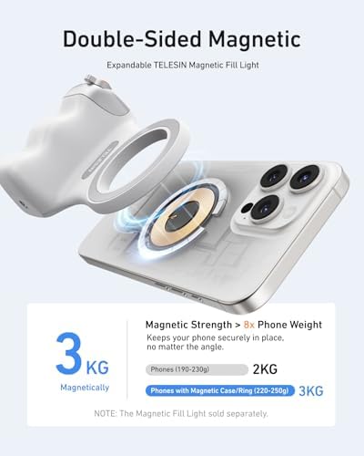 TELESIN Fun Shot Zoom Magnetic Phone Camera Grip for iPhone/Magsafe/Android - Image 5