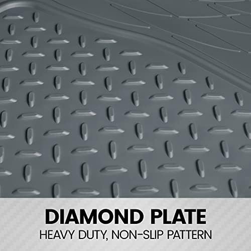 BDK Heavy Duty Rubber Cargo Mat Liner - All-Weather Trunk Protection, Trim-to-Fit Design for Cars, SUVs, Vans & Trucks - Non-Slip, Waterproof, Durable Cargo Floor Liner - 46" x 56.75" x 0.25" - Gray - Image 6