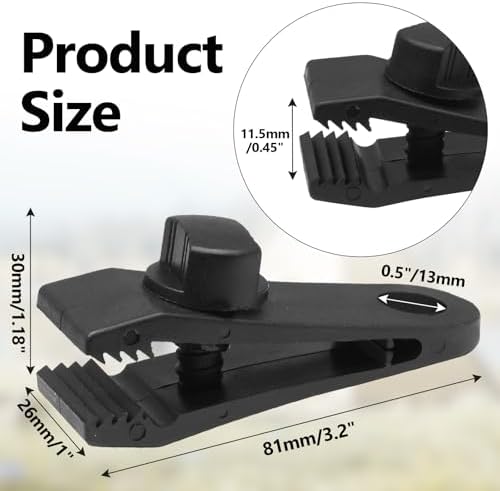 Jiozermi 60 Pcs Tarp Clips for Secures Outdoor Camping - Image 5