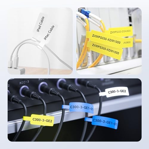 NIIMBOT Cable Label Tape for D110/D11/D101 Label Maker, 3 Colors - Image 4