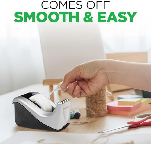 Scotch Desktop Tape Dispenser, Silvertech Two-Tone (C60-ST) - Image 4