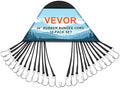 VEVOR 36" Rubber Bungee Cords with 160% Max Stretch, 20 mm Wider Bungee Straps with Metal Crimped S Hooks, Ideal for Securing Tarps, Cargo, Canvases, Weatherproof (10 Pack) by VEVOR