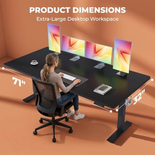 71''x31''Large Standing Desk Electric Adjustable for Home Office - Image 3