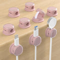Magnetic Cable Clips, Adjustable Cord Holder Management, Adhesive Wire Keeper Organizer for Home Office Desk Phone PC Car Wall Desktop Nightstand Appliance (9-PCS Purple) by COOCAT