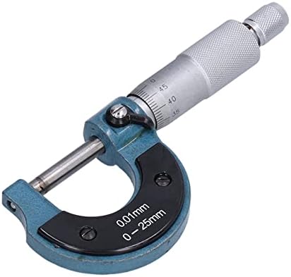 Outside Micrometer, Stainless Steel Thickness Measuring Tool with Wrench, 0-25mm Range, 0.01mm Precision - Image 2