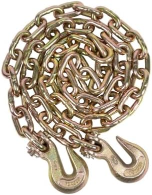 Mytee Products 4 Pack 3/8 Inch x 16 FT Grade 70 Binder Chain with Clevis Grab Hooks - G70 Transport Tow Chain - 6,600 Lbs Working Load Limit - Image 5