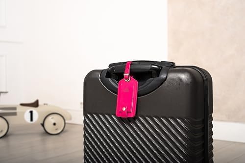 Premium Vegetable-Tanned Natural Leather Luggage Tag – Durable, Stylish Travel ID Labels for Suitcases, Bags, and Backpacks (Dark Brown) - Image 4