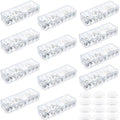 Tatuo Cord Organizer Box with Lid, Clear, 12 Pack by Tatuo
