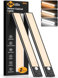 Gritin 10.2inch Under Cabinet Lighting Rechargeable 2 Pack by Gritin