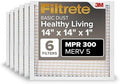 Filtrete 14x14x1 Air Filter, MERV 5, MPR 300, 6 HVAC Filters by Filtrete
