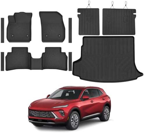 Floor Mats & Cargo Liner & Backrest Mat for 2021-2025 2026 Buick Envision by NIKALAIKA