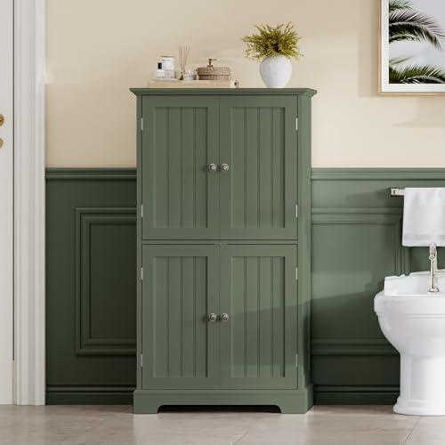 ChooChoo Bathroom Floor Cabinet with Adjustable Shelves - Image 4