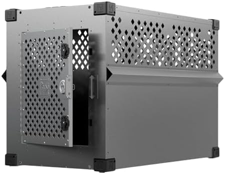 Impact Airline Dog Crate - Aluminum Kennel (Gray, 40"(40.5"L x 23"W x 29"H) - Image 2