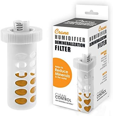 Crane Genuine Replacement Demineralization Filter Cartridge for Teardrop Humidifier Reduces White Dust Universal Humidifier Filter 1 Count (Pack of 2) - Image 3