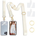 Yonlevres Phone Lanyard Crossbody Strap Wrist Neck Adjustable Women Beige by Yonlevres