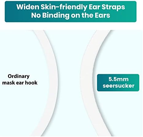 Funight KN95 Face Mask 5-Ply Breathable Filter Efficiency≥95% Protective Cup Dust Disposable Masks Against PM2.5 White 50 Pack - Image 4