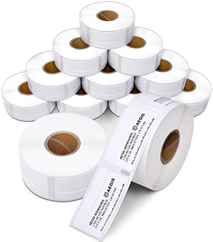 Replacement for DYMO 30330 (12 Rolls, 6000 Labels) 3/4" X 2" Direct Thermal by AegisAdhesives