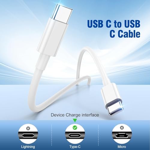 iPad Fast Charger,2Pack iPad Pro Charger USBC to C Cable Cord 20W USB C Charger i-Pad Charging Block for iPad A16 11/10th,iPad mini 6/A17 Pro,i-Pad Air/i-Pad Pro 13/12.9/11inch 2020-2025 - Image 4