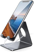 Lamicall Cell Phone Stand, Phone Dock : Cradle, Holder, Stand, Compatible with Phone 12 Mini 11 Pro Xs Xs Max Xr X 8 7 6 6s Plus 5 5s 5c All Android Smartphone Charging, Accessories Desk - Gray by Lamicall