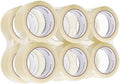 Amazon Basics Strong Packing Tape for Moving, Packaging, Shipping and Storing, Clear, 2 in x 60 yards, 2.7mil Thickness, 12-Roll by AmazonBasics