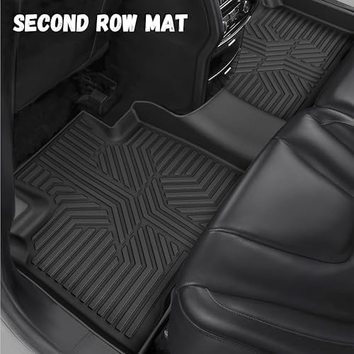 Floor Mats for Ford Edge 2015-2024, Custom Fit TPE All Weather Floor Liners, 1st & 2nd Row & Trunk Mat Edge SE, SEL, SEL Plus, Titanium, Sport, ST, ST-Line Accessories - Image 5