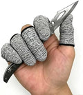 12 PCS Cut Resistant Finger Cots Protector Finger Sleeve Protectors Reusable Finger Guards Finger Covers Protection Cots for Kitchen,Work, Sculpture, Anti-Slip, Reusable,Gloves Life Extender by Unknown