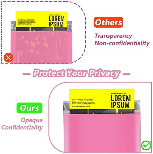 JinRuiKJ Thank You Poly Mailers 10x13 Inch, 25 PCS, Pink - Image 5
