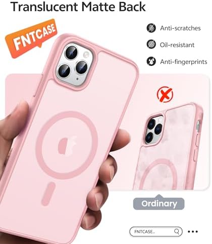 FNTCASE for iPhone 11 Pro Case, Fit for Magsafe, Translucent Matte Back - Image 6