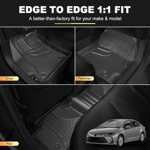 AOMSAZTO Floor Mats for Toyota Corolla Sedan 2020-2026 (NO Hatchback/Cross) - Image 2