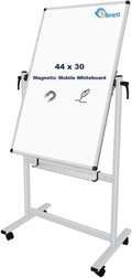 XBoard Whiteboard Mobile, 44x30inch Double Sided Magnetic Dry Erase Board on by XBoard