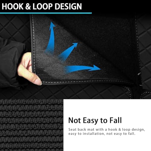 Cargo Mat & Backrest Mat for 2021-2025 Toyota Sienna (Without Spare Tire) - All Weather Leather Full Wrap-Around Trunk Mat Waterproof Cargo Liner - Car Mat for 2021-2024 2025 Sienna Accessories - Image 4