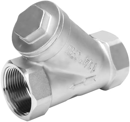 1-1/4 Inch Wye Strainer 100 Mesh Screen Filter Valve - 800 WOG SUS316 CF8M by DERPIPE