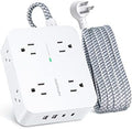 HANYCONY 6Ft Surge Protector Power Strip USB C, 1080J, 8 Outlet Extender by HANYCONY